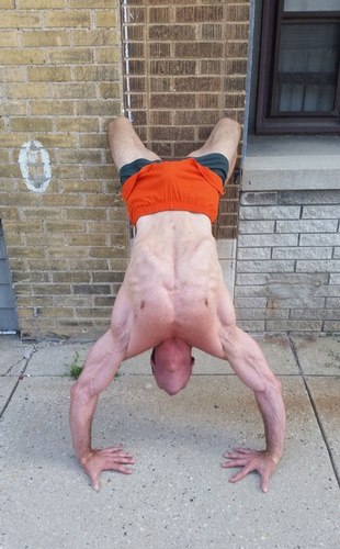   Man Balancing on Hands - Flexibility Training Milwaukee WI by Better Results Personal Training